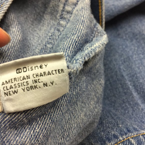 Vintage Mickey & Co Jeans Boys Girls Size 10 Blue Denim Embroidered 100% Cotton - Picture 8 of 14